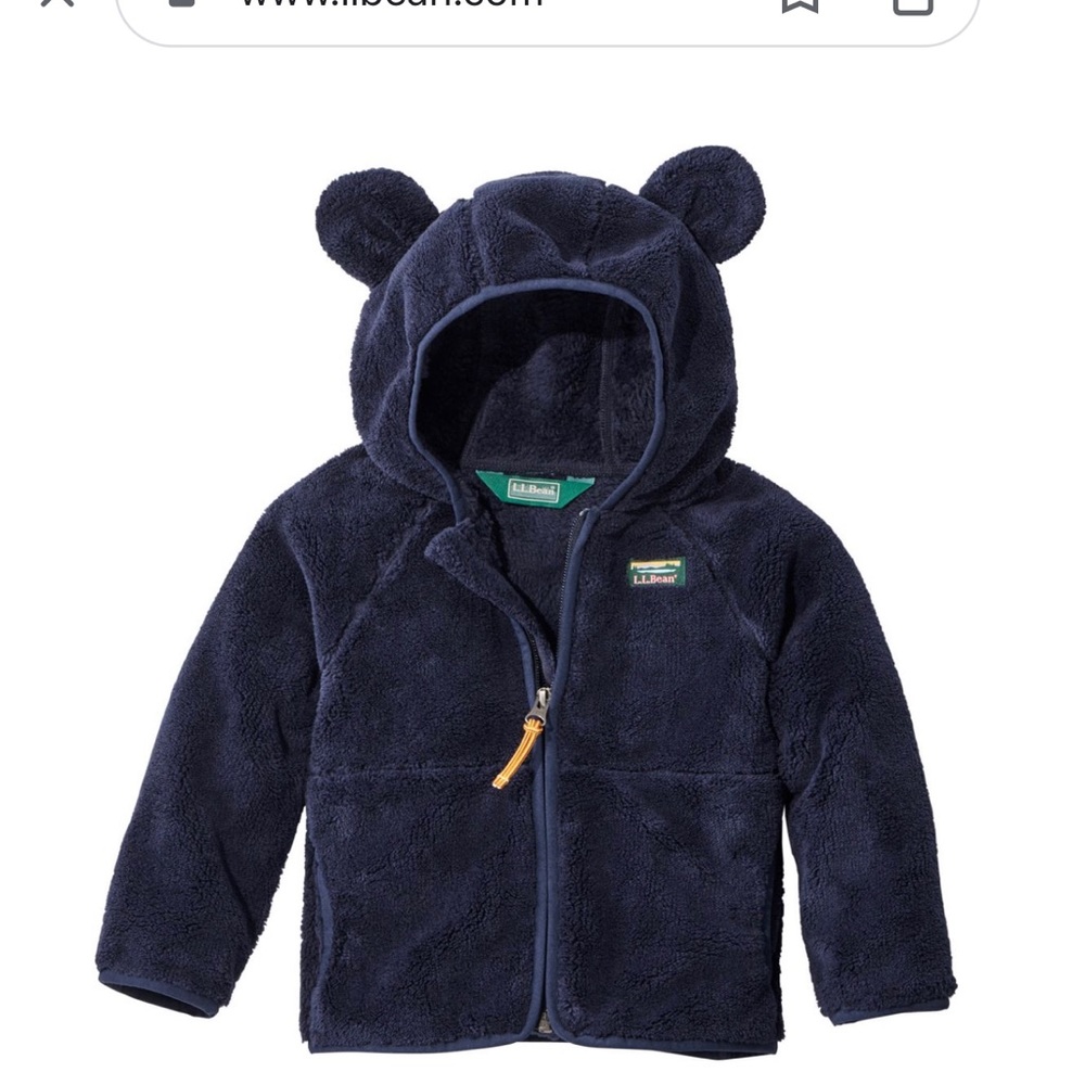 L.L Bean Navy Blue Infant/ Toddler Fleece Jacket